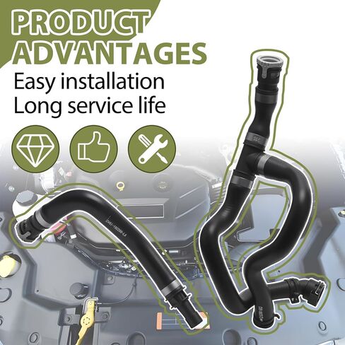 CV6Z-18472-T CV6Z-18472-W HVAC Heater Hose Kit Replacement KH-655 for Ford Escape 2013-2019 Lincoln MKC 2017-2019 Inlet & Outlet Engine Water Heater Hose in Saudi Arabia
