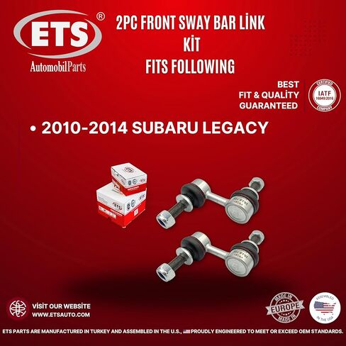 ETS 2 قطعة المثبت الأمامي Sway Bar End Link Kit يناسب 2010-2014 سوبارو ليجاسي K750422 in Kuwait