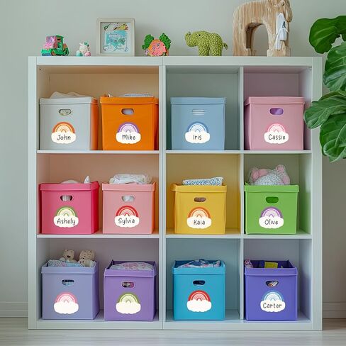 120pcs Rainbow Nameplates Stickers for Classroom, Boho Students Name Labels Stickers, 6 Designs Self-Adhesive Classroom Name Tags for Desk, Locker, Cubby,Back to School Teacher Supplies in Saudi Arabia