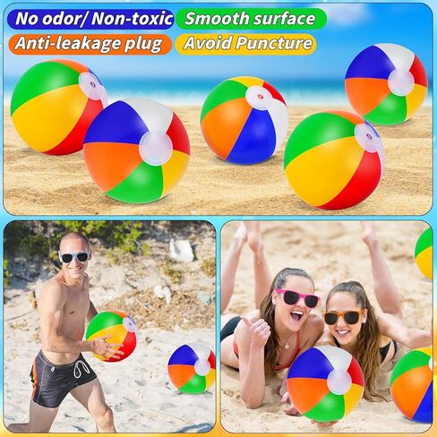 60Pcs Sunglasses Beach Balls Bulk Party Favors for Kids 30Pcs Neon Sunglasses 30Pcs 12" Beach Balls Kid Boys Girls Graduation Party Supplies for Summer Beach Pool Party Favors Goodie Bag Favors in Kuwait