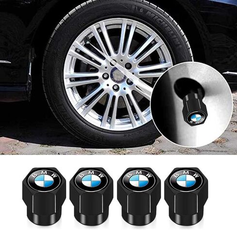 Tire Valve Stem Cap Cover Compatible for BMW Series Belt O-Ring Seal Corrosion Resistant tire Valve caps 4 Pc in Saudi Arabia