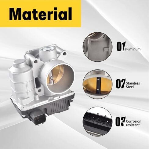 Electronic Throttle Body Fit for Nissan Sentra Base/GXE/S/XE 2003 2004 2005 2006 L4 1.8L S20052, 16119AU000, 16119AU003, 16119AU00A, 16119AU00B in Kuwait