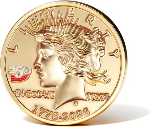 250th Anniversary Coins - United States 250 Anniversary 1776-2026 Medallion Coin -Durable Metal Anniversary Coins for Display, Collectors & Gift Idea (1PCS) in Kuwait