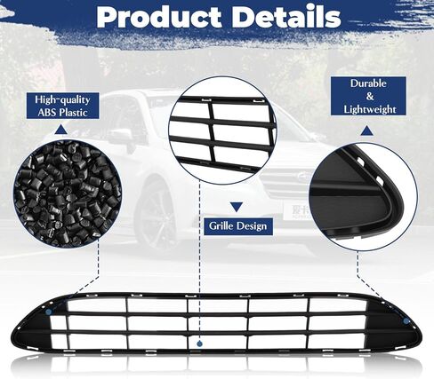 Front Bumper Lower Grille Compatible with Subaru Legacy 2015 2016 2017 Automotive Grille Front Bumper Lower Grill Guard in Saudi Arabia