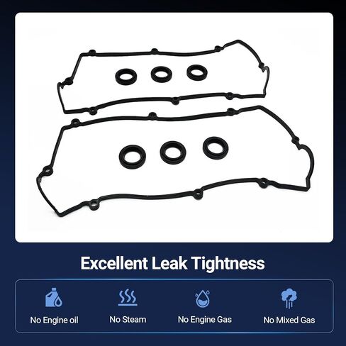 VS50641R Engine Valve Cover Gasket Set Compatible with Hyundai Santa Fe Sonata Tiburon Tucson Fit for Kia Magentis Optima Sportage 2003-2010 2.7L V6 Replaces VS50393 2244137104 2244323001 in Kuwait