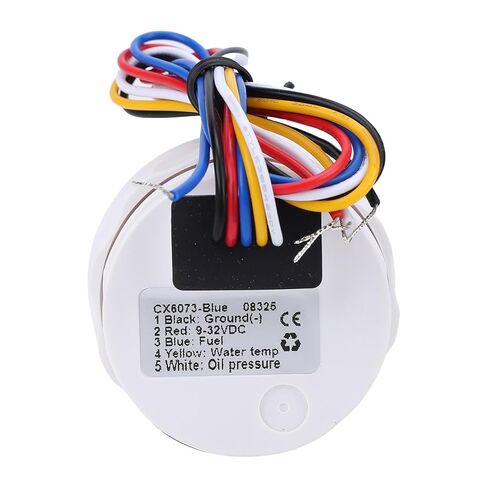 MAVIS LAVEN 52mm Digital Display Meter, ABS Stainless Steel, Water Temperature Oil Pressure Fuel Level Monitor for Cars RVs Trucks Boats (Black Dial Silver Bezel) in Saudi Arabia