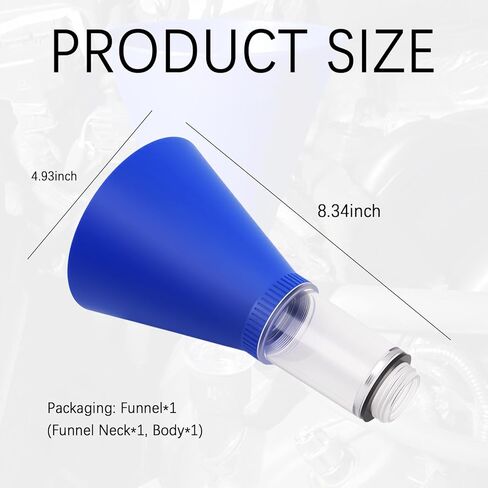 Threaded Locking Engine Oil Funnel for Oil Change,Hands-Less & No Spill Car Oils Change Funnel Compatible with Lexus Toyota,Detachable & Large Capacity Funnels for Automotive Use in Saudi Arabia