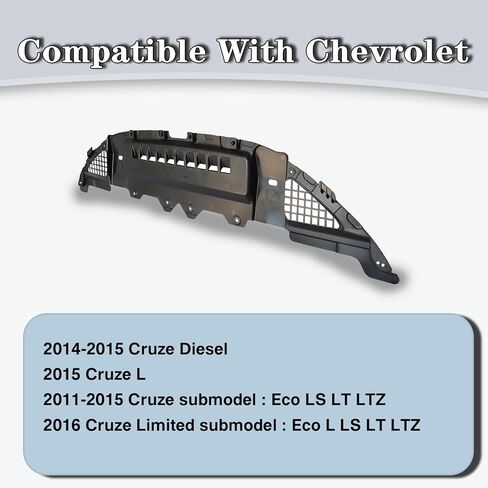 CarPartsDepot درع سبلاش للمحرك الأمامي تحت الغطاء السفلي من البلاستيك المتوافق مع Cruze 2011 2012 2013 2014 2015 2016 Fit 95212249 Front in Kuwait
