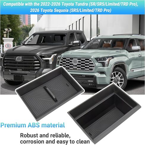 منظم وحدة التحكم المركزية متوافق مع ملحقات 2022-2026 Toyota Tundra (SR/SR5/Limited/TRD Pro)، 2026 Toyota Sequoia (SR5/Limited/TRD Pro)، وصينية صندوق تخزين in Kuwait