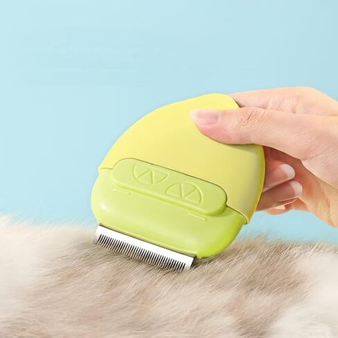 Cat Brush for Shedding – Dual-Function Cat Comb & Small Dog Brush, Furminator for Cats, Fresh Design for Grooming (Blue) in Saudi Arabia