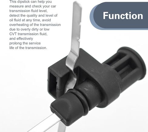 1 PC Car Transmission Oil Dipstick, 23.77In x 1.19In x 0.78In Engine Oil Level Indicator Dip Gauge, Auto Transmission Fluid Fuel Tank Level Measuring Tool, Replacement OEM# 31086-JA00A (Black) in Saudi Arabia