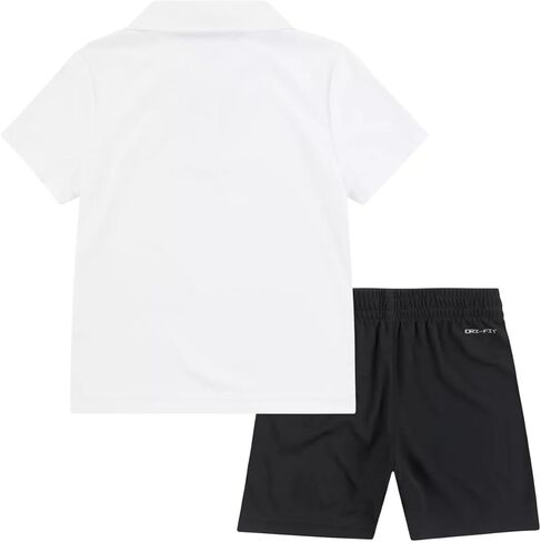 Nike Little Boys Dri-Fit Polo T-Shirt And Shorts 2 Piece Set (R(86L972-R0P)/B, 6 Years) in Saudi Arabia