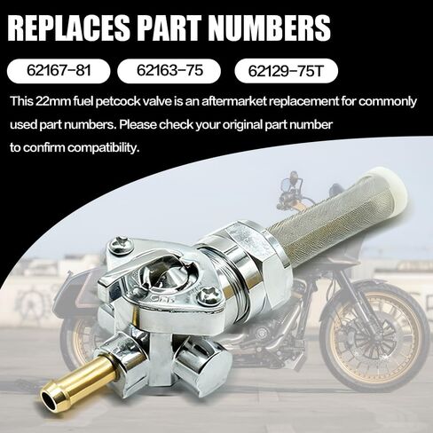 Fuel Valve Petcock 62167-81 Fits For Harley Davidson Sportster 1200 1000 883 Big Twin Dyna Electra Glide Fatboy Heritage Softail Springer Low Rider Tour Glide Road King 62168-81 62163-75 in Saudi Arabia