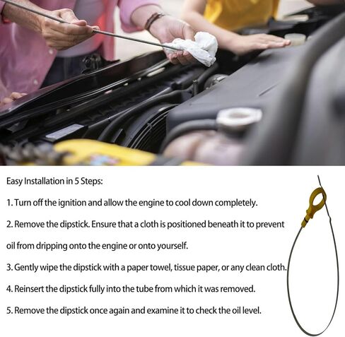 1pc Yellow Replacement Engine Oil Dipstick Level Dip Stick for Mazda 6 2009-2013 3.7L V6 - Gas OE 2CY01-10-450A CY0110450A Indicator Dipstick for Mazda CX-9 2007-2015 3.5L V6 - Gas in Saudi Arabia