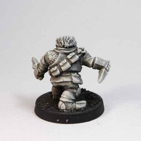 Stonehaven Miniatures Male Dwarven Rogue Miniature Figure، 100% بيوتر معدني - طول 32 مم - (لألعاب الحرب على الطاولة بمقياس 28 مم) - صنع في الولايات المتحدة الأمريكية in Kuwait