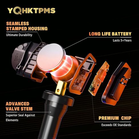 TPMS 433MHz Pre-programmed,New Upgraded TPMS Sensor Compatible With CHEVROLET Silverado(19-25)|Silverado(19-25)|Traverse(16-25)|Malibu(16-25)|Cruze (16-23)|Camaro(16-24)/OE#13598773(Set of 4) in Saudi Arabia