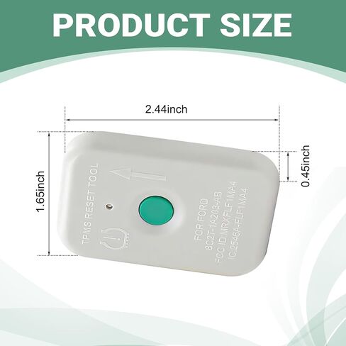 Ford Tpms Relearn Tool, TPMS Tire Pressure Resetter, Tire Pressure Reset Sensor Programming Tool, Replacement OEM# 8C2T-1A203-AB, Compatible with Ford (White) in Saudi Arabia