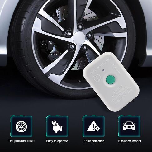 Car TPMS Programming Tool, Tire Pressure Activation & Reset Tool, Portable Sensor Relearn Device OEM# 8C2T-1A203-AB, Compatible with Ford F-150 Ranger Edge Explorer Mustang (White) in Saudi Arabia