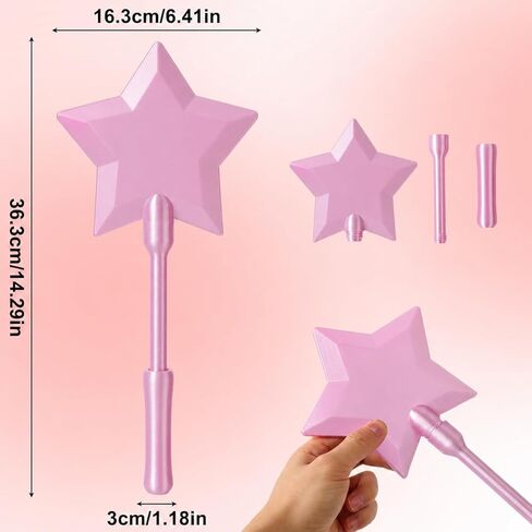 عصا بطاقة الائتمان المطبوعة ثلاثية الأبعاد للدفع، حامل بطاقة الائتمان Magic Fairy Wand، اضغط للدفع لسهولة الدفع، عصا سحرية للدفع بدون تلامس (وردي) in Kuwait
