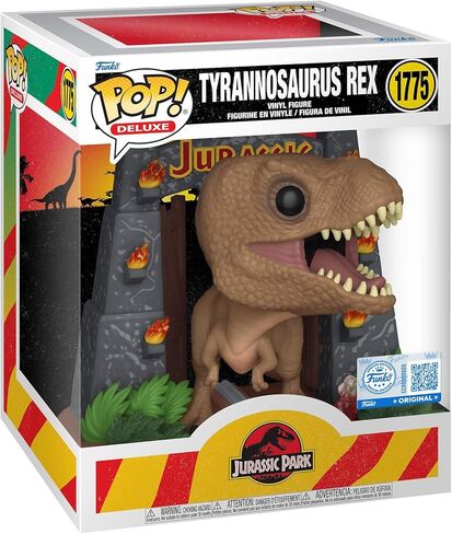 POP! Deluxe: Jurassic Park - T-Rex w/Gates - Collectable Vinyl Figure - Gift Idea - Official Merchandise - Toys for Kids & Adults - Movies Fans - Model Figure for Collectors in Kuwait