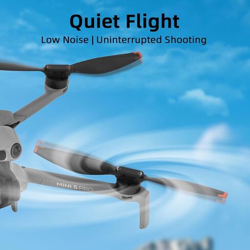مراوح DJI Mini 5 Pro، شفرات منخفضة الضوضاء سريعة التحرير، مراوح بلاستيكية متينة خفيفة الوزن للطيران المستقر (8 قطع) in Kuwait