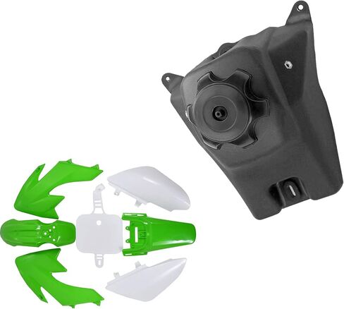 CRF50 XR50 Dirt Pit Bike Plastic Fender Fairing Kit with Fuel Gas Tank for 50cc 70cc 110cc 125cc SSR Taotao DB14 Baja DR49 SDG Pitster Pro Coolster Mini Off-Road Motorcycle (White) in Saudi Arabia