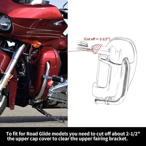 XMT-MOTO صندوق القفازات ذو فتحات تهوية سفلية مناسب لدراجة Harley Road Glide 83-13 من ألياف الكربون in Kuwait