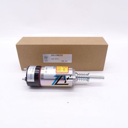 12V Fuel Shut Off Solenoid 125-5773 for Engine Models 3204 3304 3304B 3306 3306B 3306C 3406C 3406B Replaces 1255773 in Saudi Arabia