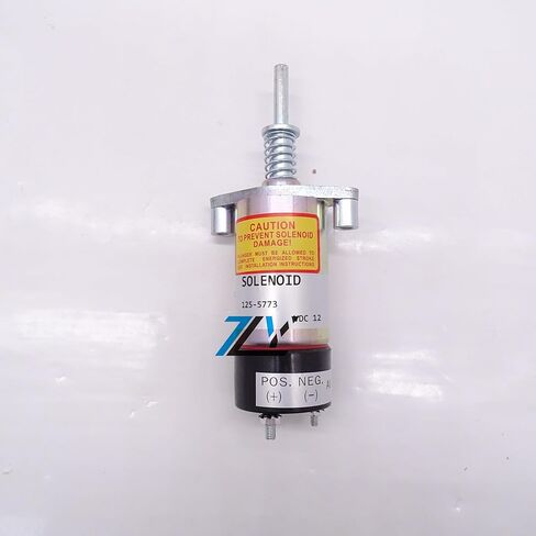 12V Fuel Shut Off Solenoid 125-5773 for Engine Models 3204 3304 3304B 3306 3306B 3306C 3406C 3406B Replaces 1255773 in Saudi Arabia