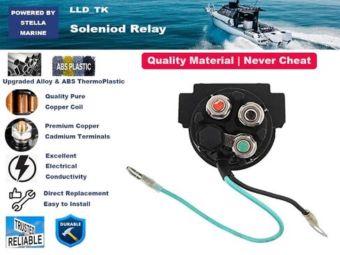 38410-94550, 38410-94551, 38410-94552 Trim Tilt Relay Solenoid for Suzuki Outboard DF 40 50 60 65 70 75 85 90 100 115 140 HP in Kuwait