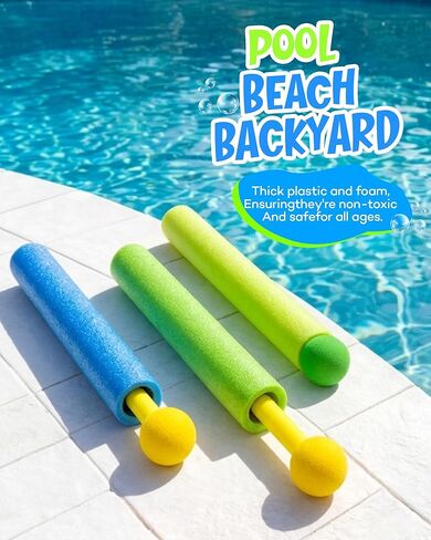 6-Pack Water Blaster Set, Summer Blasters Squirt Guns for Kids Outdoor Swimming Pool, Backyard, Beach Game Water Fighting Play Toys in Saudi Arabia