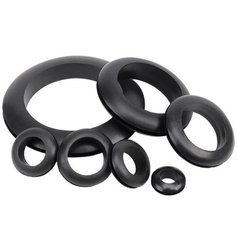 Black Rubber Double Sided Protective Coil Out Hole Wire O-Ring Distribution Box Through Ring Seal Grommets Cable3~80mm(80mm (5Pcs)) in Kuwait