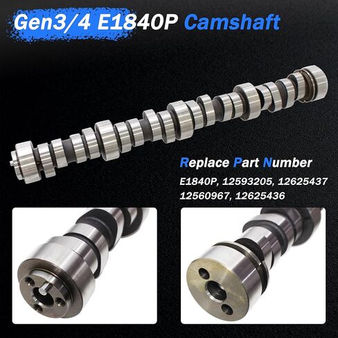 AUCERAMIC E1840P ميكانيكا قذرة المرحلة 2 طقم عمود الحدبات وحشيات الرأس تناسب 2005-2013 لسيارة شيفروليه سيلفرادو تاهو إمبالا جي إم سي سييرا يوكون 4.8L 5.3L LS Gen III/IV in Kuwait