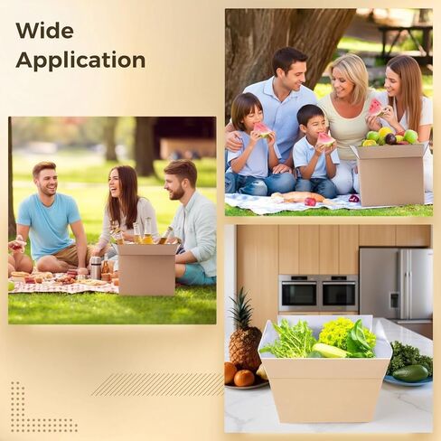 6 Pcs Insulated Shipping Boxes, 8.7 x 4.7 x 5.7 in/22 x 12 x 14.5 cm, Foam Cooler with Aluminum Foil Liner, Thickened Cardboard Foldable Cooler, for Food Delivery, Perishable Transport in Saudi Arabia