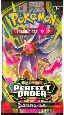 Pokémon TCG: Mega Evolution - Perfect Order - 1 × حزمة معززة in Kuwait