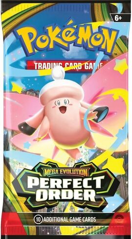 Pokémon TCG: Mega Evolution - Perfect Order - 1 × حزمة معززة in Kuwait
