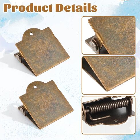 2Pcs Metal Book Clip Vintage Planner Journal Clip Bronze Page Travelers Notebook Clips for Journaling Planner Sketchbook Office School Document File Organizer Cookbook Sketchbook Mark in Saudi Arabia