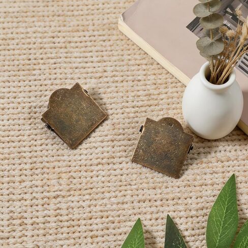 2Pcs Metal Book Clip Vintage Planner Journal Clip Bronze Page Travelers Notebook Clips for Journaling Planner Sketchbook Office School Document File Organizer Cookbook Sketchbook Mark in Saudi Arabia