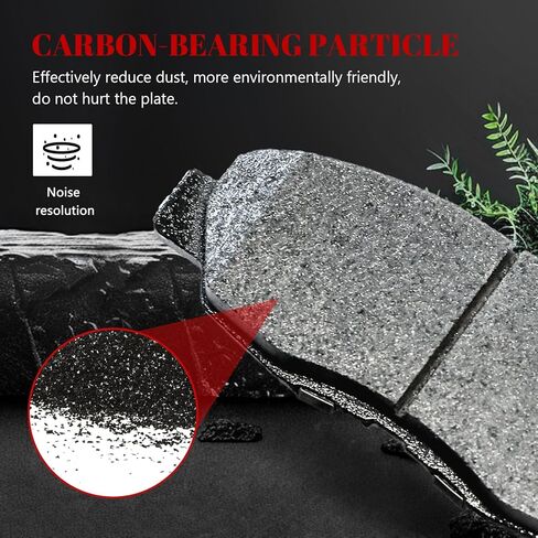 Front and Rear Ceramic Disc Brake Pads Set Replacement for Honda Civic 2002 2003 2004 2005 2006 2007 2008 2009 2010 2011 Accord 1998-2002, for Acura El 2001-2005 in Kuwait