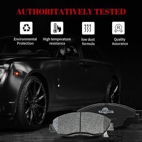 Front and Rear Ceramic Disc Brake Pads Set Replacement for Honda Civic 2002 2003 2004 2005 2006 2007 2008 2009 2010 2011 Accord 1998-2002, for Acura El 2001-2005 in Kuwait