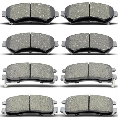 Front Rear Ceramic Brake Pads 8 Pieces Set fit for Buick Century/LeSabre/Regal/Riviera/Park Avenue,for Cadillac DeVille/Eldorado/Seville,for Chevrolet Impala/Venture/Monte Carlo in Kuwait