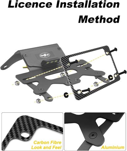Fender Eliminator Fit for DR650 DR650S DR650SE 1996-2026 DR 650 SE License Plate Bracket Mount Holder Tail Tidy with LED License Plate Light in Kuwait