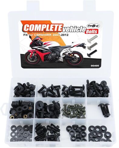 Full Sets Fairing Bolts Kit Compatible with CBR600RR CBR 600 RR 2007-2012 CBR 600RR Complete Fairing Cowling Screws Mounting Bolt Cowling Screw Nut Fasteners Accessories in Kuwait