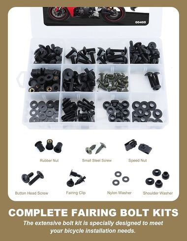 Full Sets Fairing Bolts Kit Compatible with CBR600RR CBR 600 RR 2007-2012 CBR 600RR Complete Fairing Cowling Screws Mounting Bolt Cowling Screw Nut Fasteners Accessories in Kuwait