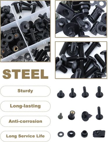 Full Sets Fairing Bolts Kit Compatible with CBR600RR CBR 600 RR 2007-2012 CBR 600RR Complete Fairing Cowling Screws Mounting Bolt Cowling Screw Nut Fasteners Accessories in Kuwait