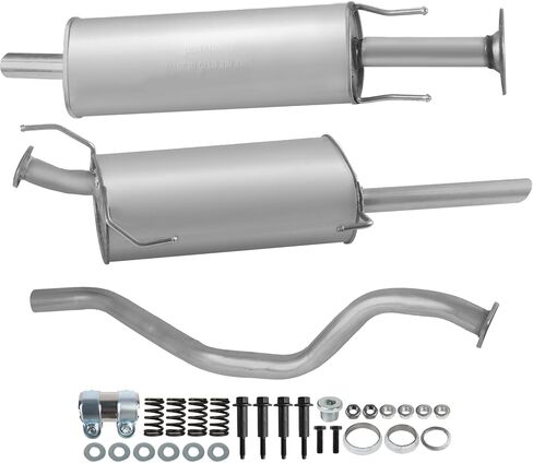 Resonator Pipe Muffler Kit Compatible with Nissan Sentra 1.8L 2013 2014 2015 2016 2017 2018 2019, Stainless Steel, Direct-Fit Replacement in Saudi Arabia