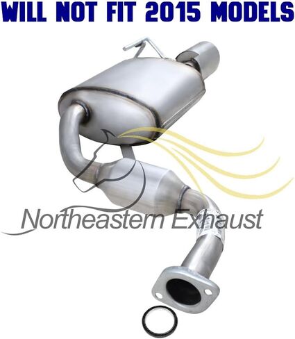 Exhaust Pair of Mufflers Compatible for 2009-2014 2016-2019 Nissan Maxima 3.5L | Stainless Steel | Northeastern Exhaust | Free Gaskets Included | Automotive Replacement Part in Kuwait