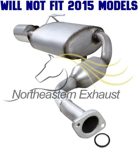 Exhaust Pair of Mufflers Compatible for 2009-2014 2016-2019 Nissan Maxima 3.5L | Stainless Steel | Northeastern Exhaust | Free Gaskets Included | Automotive Replacement Part in Kuwait