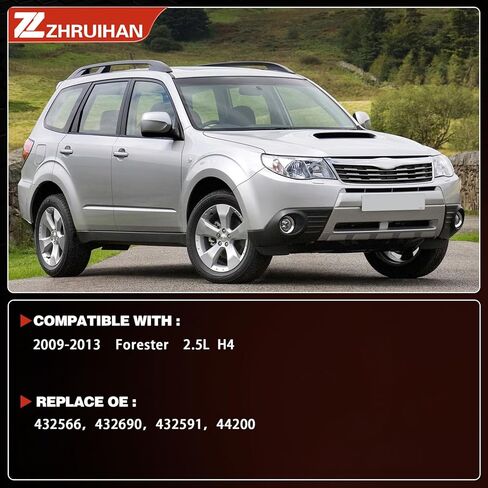 Exhaust Resonator Muffler Pipe System Replacement kit Compatible with 2009-2013 Forester 2.5L H4, OE:432565 432590 432591, 44200-sc000 | EPA in Saudi Arabia