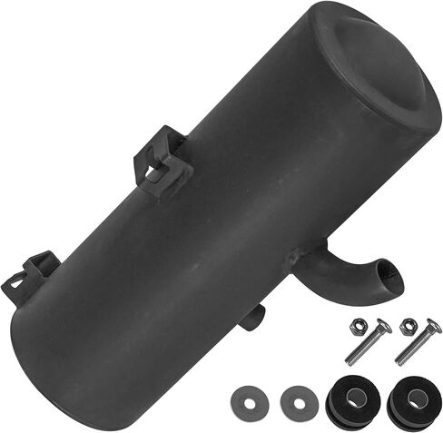 Caltric Black Exhaust Muffler Compatible with Polaris Sportsman 570 Efi 2014 2015 2016 2017 1262445-489 in Kuwait